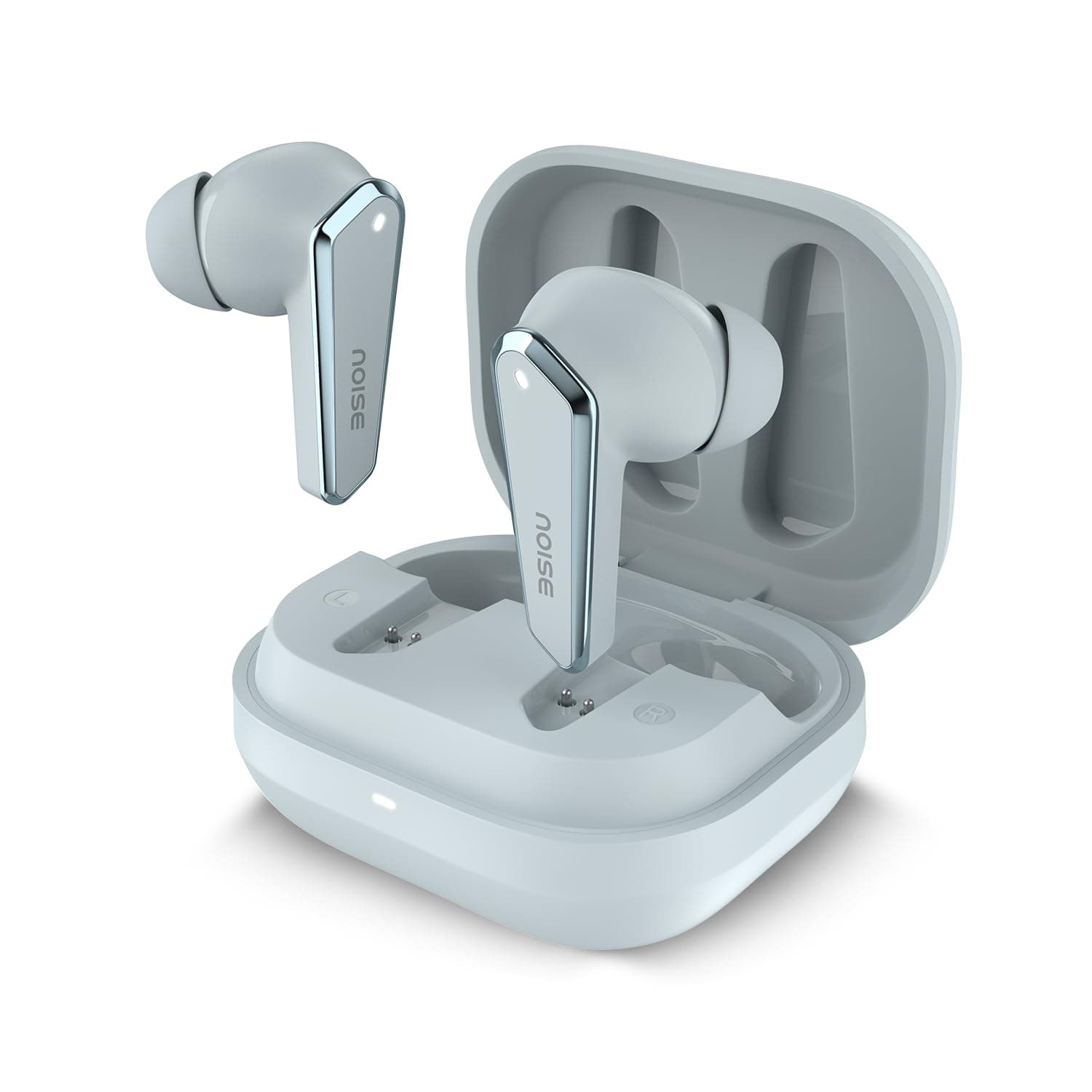 Noise Newly Launched Buds N1 in-Ear Truly Wireless Earbuds with Chrome Finish, 40H of Playtime, Quad Mic with ENC, Ultra Low Latency(up to 40 ms), Ins...