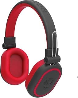(Renewed) ANT AUDIO Treble 1200 Wireless Bluetooth Over the Ear Headset with Mic (Black Red)
