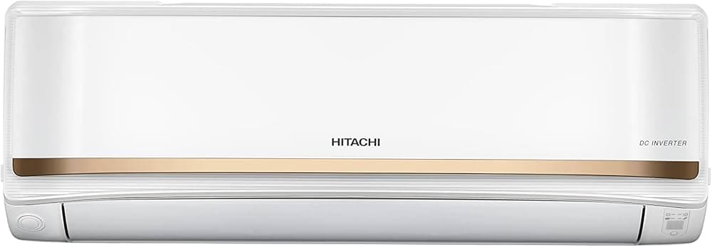 Hitachi 2 Ton Class 3 Star ice Clean Wifi Enabled Inverter Split AC (100% Copper, Dust Filter, 2023 Model, iZen 3500FWXL, R32-RAS.V322PCAISH, Dual Gol...