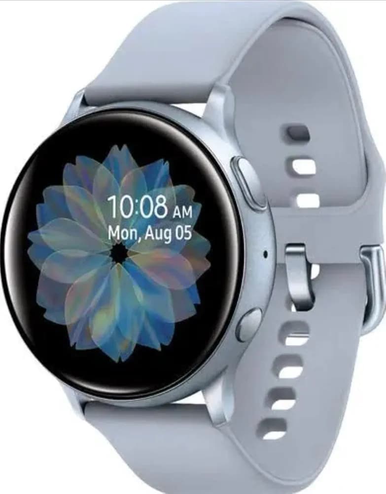 YOUFIT SmartWatch Active 2 (Bluetooth, 44 mm) - Black, Aluminium Dial, Silicon Straps (Grey Strap, Free)