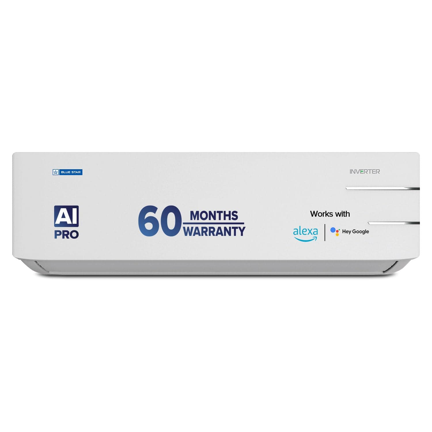 Blue Star 1.5 Ton 3 Star Wi-Fi Inverter Smart Split AC (Copper, 5 in 1 Convertible Cooling, 4-Way Swing, Turbo Cool, Voice Command, IC318YNUS, 2023 Model, White)