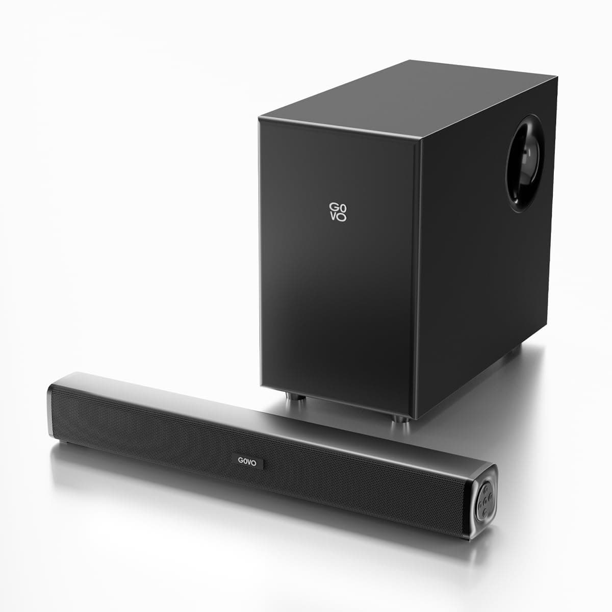 GOVO GOSURROUND 602 | 90W Soundbar | 2.1 Channel Home Theatre | Deep Bass from 4” Subwoofer | BT v5.3, HDMI, AUX, USB Connectivity | 3 EQ Modes