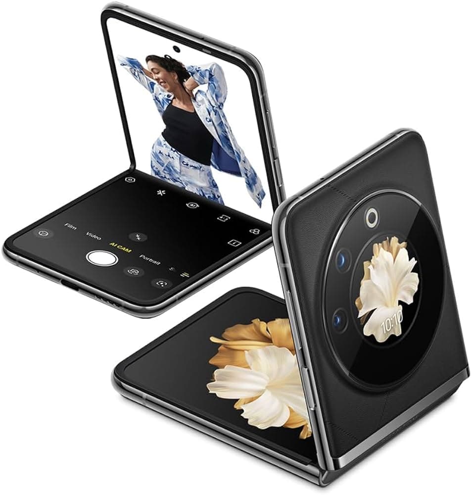 (Refurbished) TECNO Phantom V Flip 5G (Iconic Black 16GB RAM,256GB Storage) | 45W Fast Charging | 32 MP Selfie, 64 Rear Camera| 6.9" Flexible, 1.32" S...