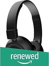 (Renewed) JBL T450BT Wireless Bluetooth On Ear Headphone with Mic (Black)