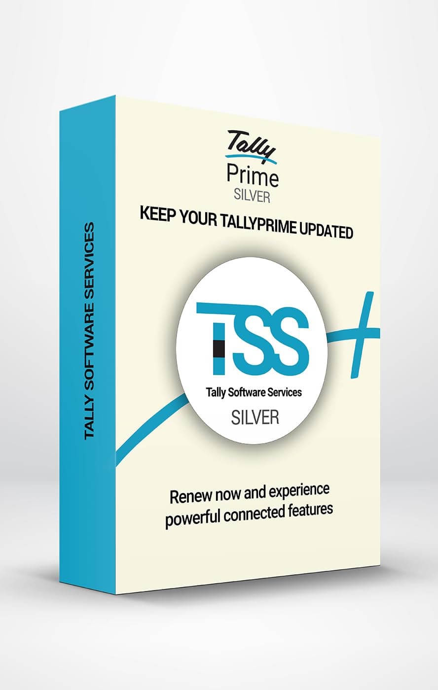 Tally Software Services (TSS) - Silver. An annual software subscription for your existing TallyPrime/Tally.ERP 9 licenses (Enter serial number in the ...