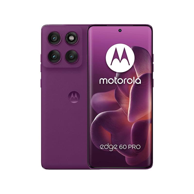 Motorola Edge 60 Pro 5G (Pantone Sparkling Grape, 8GB RAM, 256GB Storage) | 6.7" AMOLED | 50MP Triple Cam | 50MP Front | 6000mAh | 90W + 15W Wireless ...