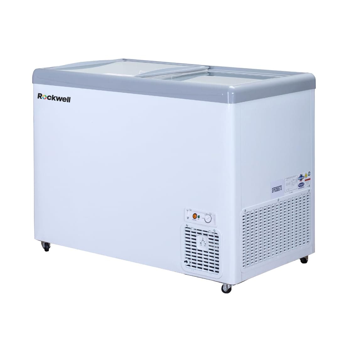 Rockwell 315Ltr, Glass Top Deep Freezer, Low Power Consumption (SFR350GTS, White)