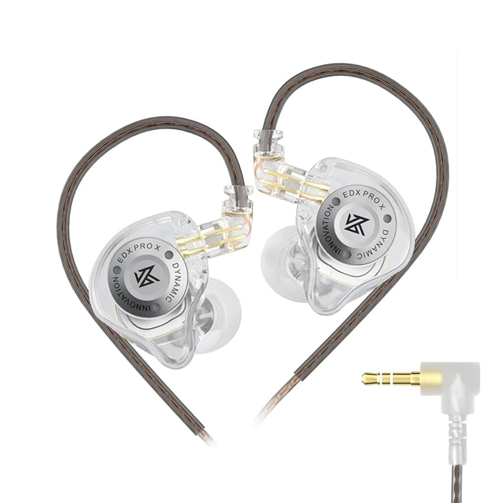 KZ EDX PRO X Wired IEM Without Mic, 10mm Super-Linear Dynamic Driver in-Ear Monitor, Detachable Cable Design Earphone, Professional-Grade Oxygen-Free ...
