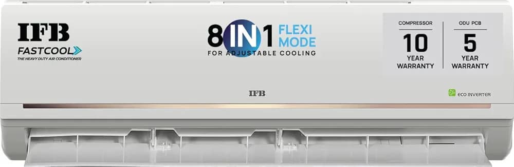 IFB FastCool Convertible 8-in-1 Cooling, 2023 Model, 1.5 Ton 3 Star Inverter Split AC, Smart Ready, 7 Stage Air Treatment, Ivory Matte (CI1831G223G5, HD Copper Condenser)