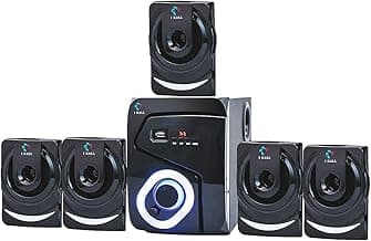 I KALL IK999 Home Theater (5.1, Bluetooth, Aux, USB, FM Connectivity), Black