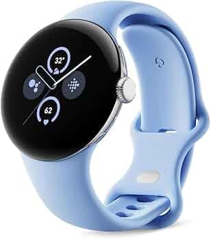 Google Pixel Watch 2 with The Best of Fitbit Heart Rate Tracking, Stress Management, Safety Features  Android smartwatch  Polished Silver Aluminium Ca...