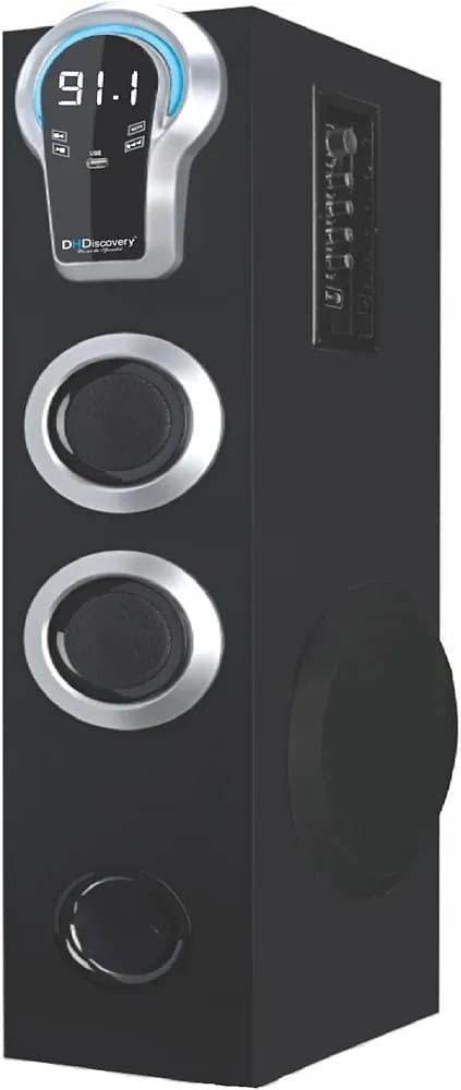 DH Discovery DJ 9060-BKS Wireless Extra Bass Big LED Display Bluetooth Multimedia Party Tower Speaker with Wireless Mic.