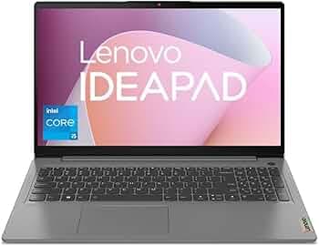 Lenovo IdeaPad Slim 3 Intel Core i5-1155G7 15.6" FHD Thin & Light Laptop (8GB/512GB SSD/Windows 11/Office 2021/Arctic Grey/1.65Kg), 82H803HQIN