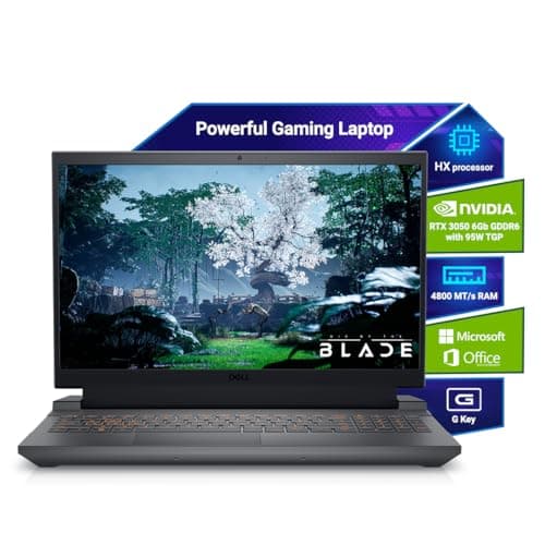 Dell G15-5530 Gaming Laptop, Intel Core i5-13450HX Processor, 16GB DDR5, 512GB,NVIDIA RTX 3050,6GB GDDR6, 15.6" (39.62cm) FHD 120Hz 250 nits, Backlit ...
