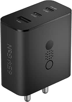 CMF Original 65W Gan for Nothing Charger 3-in-1 Fast Charging Wall Adapter (Black)