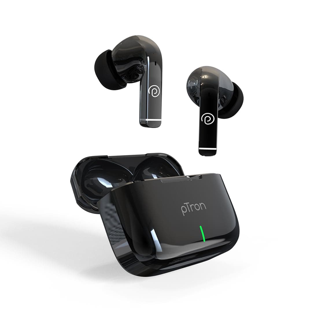 pTron Basspods P251+ TWS Earbuds w/ 50Hrs Playtime, 12mm Drivers, Dual HD Mic & AI-ENC Calls, Movie Mode, Touch Controls, in-Ear Bluetooth 5.1 Wireles...