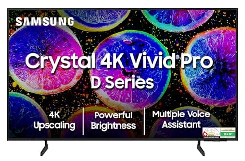 Samsung 108 cm (43 inches) Crystal 4K Vivid Pro Ultra HD Smart LED TV UA43DUE77AKLXL (Black)