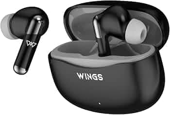 (Refurbished) Wings Flobuds 335: Made in India Premium Lifestyle TWS Earbuds with Smart ENC, High Fidelity 13mm Drivers, Bluetooth 5.3, 40Hrs Playtime...