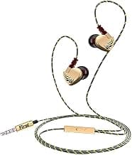 (Renewed) PTron Soundfire Stereo in-Ear Headset with Mic (Gold)