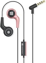 Portronics Conch 70 in-Ear Wired Earphone with Mic, 3.5mm Audio Jack(Pink)