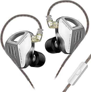 KZ ZVX Wired IEM Earphone with Mic, 10mm Dual Cavity Dynamic Driver | Pioneered Electronic Frequency Modulation Technology in Ear Monitor with OFC Cab...