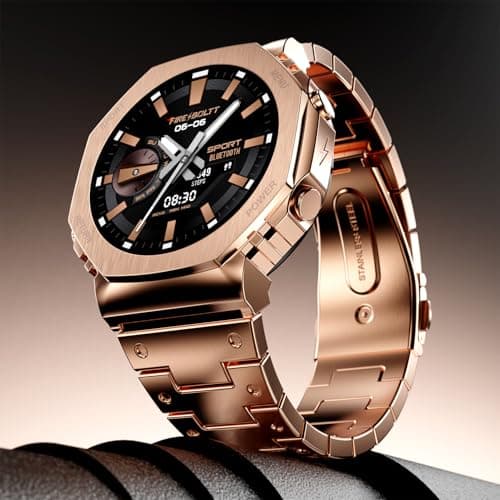 Fire-Boltt Obsidian 33.5mm (1.32 inch) AMOLED Display, Stainless Steel Design, 466 * 466 px Resolution, Bluetooth Calling, Multiple Sports Modes, Heal...