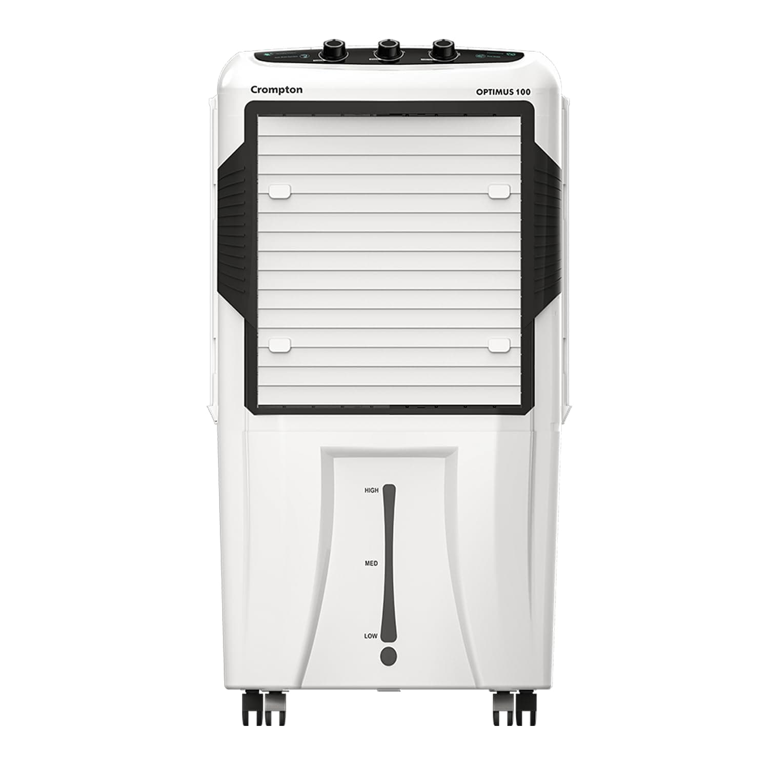 Crompton Optimus Desert Air Cooler- 100L; with 18” Fan, Everlast Pump, Large & Easy Clean Ice Chamber, Hum