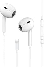 APPLE MFi Certified iPhone Wired Earbuds Earphones, In Ear Lightning Headphones Compatible with iPhone 14/13/12/11/8/7/X/P...