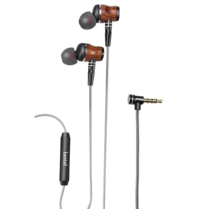 Beetel EP 09 Wired in Ear Earphone with Mic (Black) In-Ear