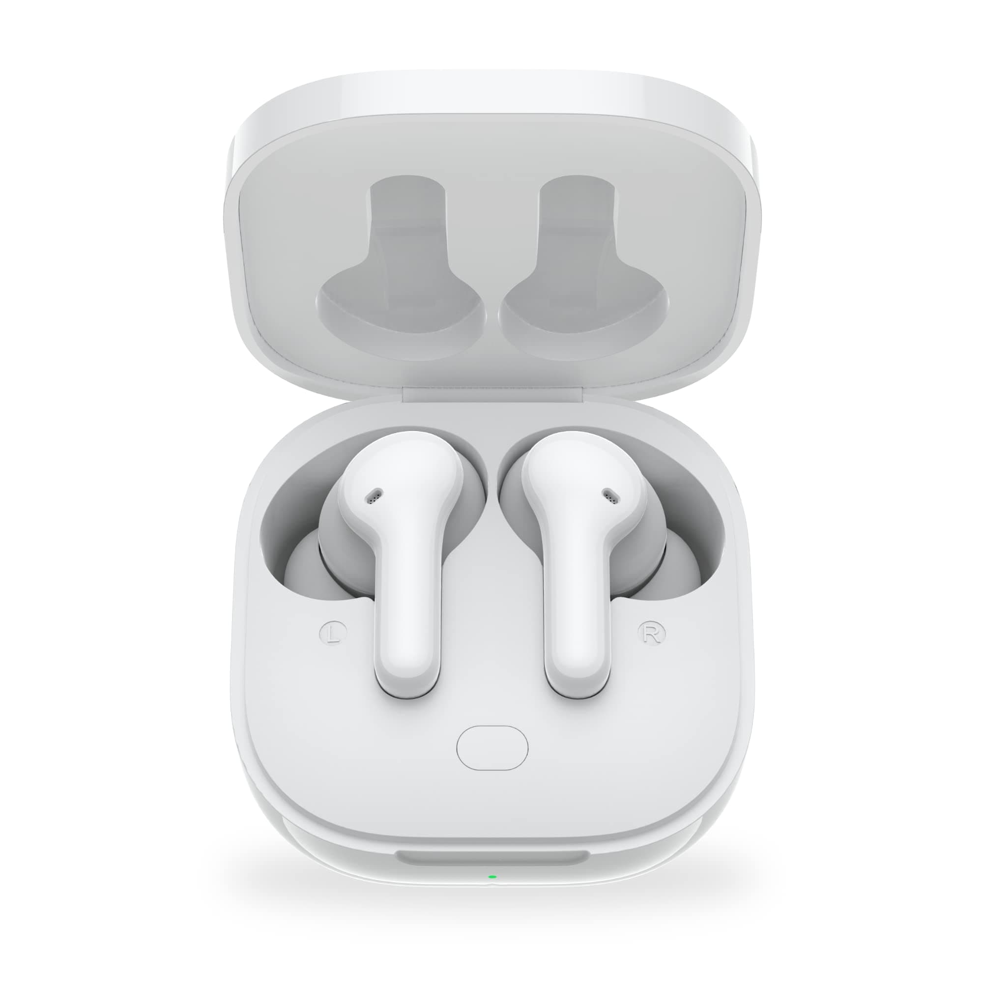 QCY T13 |True Wireless Earbuds| 4-Mic Design + ENC| Playback: Up to 40hr case | IPX5 Rating |Quick Charge: 5min for 1hr Playback with Type C | Voice Assistant | Touch Control White