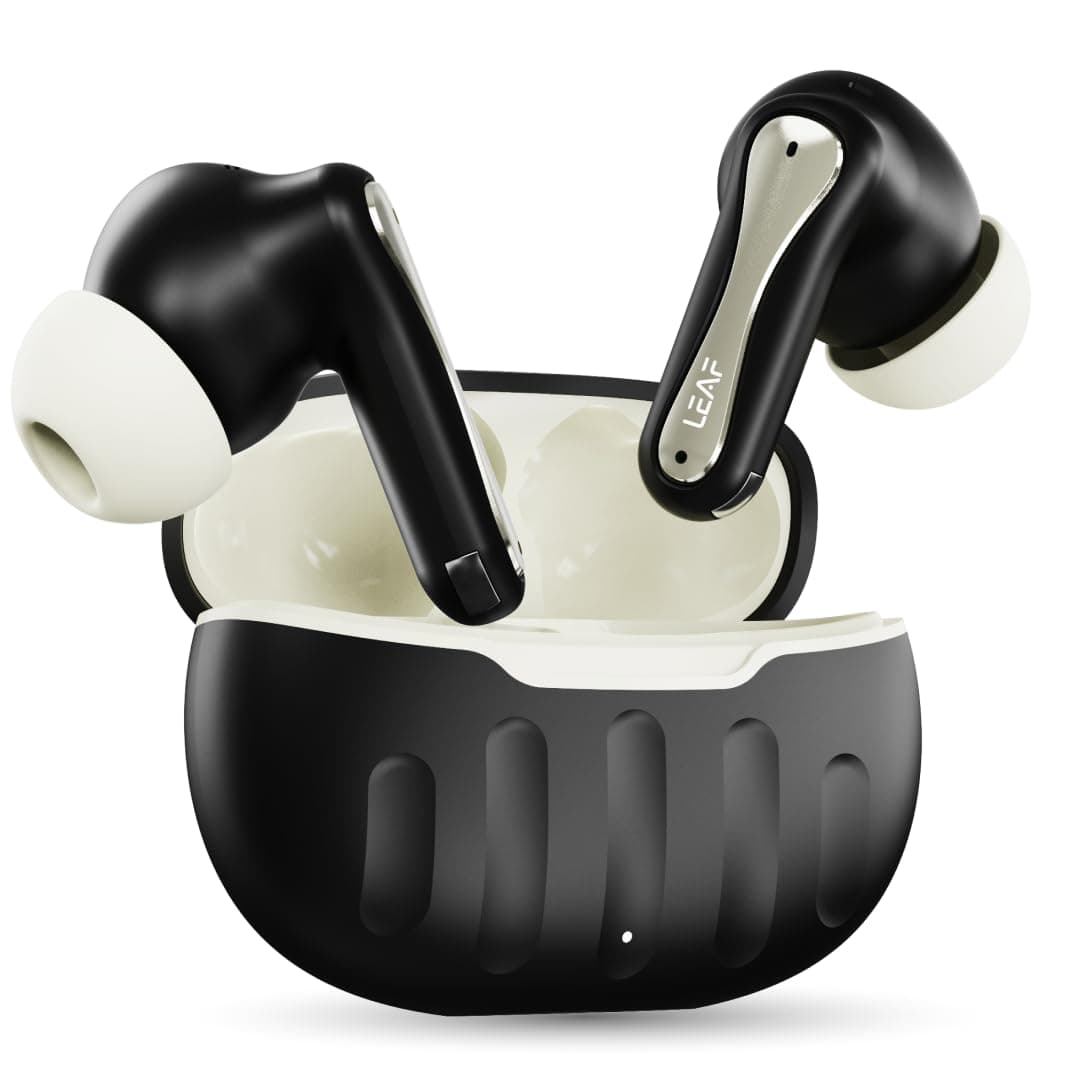 Leaf Buds X101 True Wireless in Ear Earbuds AI Sound App, 40H Playtime, Quad Mic with ENC, Fast Charging(10Min=200Min), 13mm Driver, IPX4, 1 Year Warr...