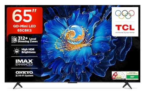 TCL 164 cm (65 inches) 4K Ultra HD Smart QD-Mini LED Google TV 65C6KS