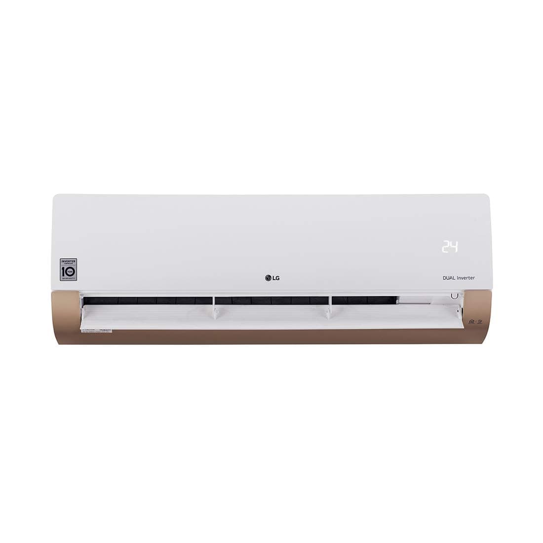 LG 1.5 Ton 5 Star Wi-fi Inverter Split AC (Copper, KS-Q18AWZD, White and Gold, Low refrigerant detection) Air Conditioners