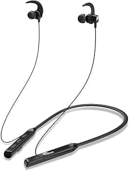 CELLECOR BH-1 Wireless Waterproof Bluetooth Earphone Neckband with Big 35 Hours Playtime (Black)