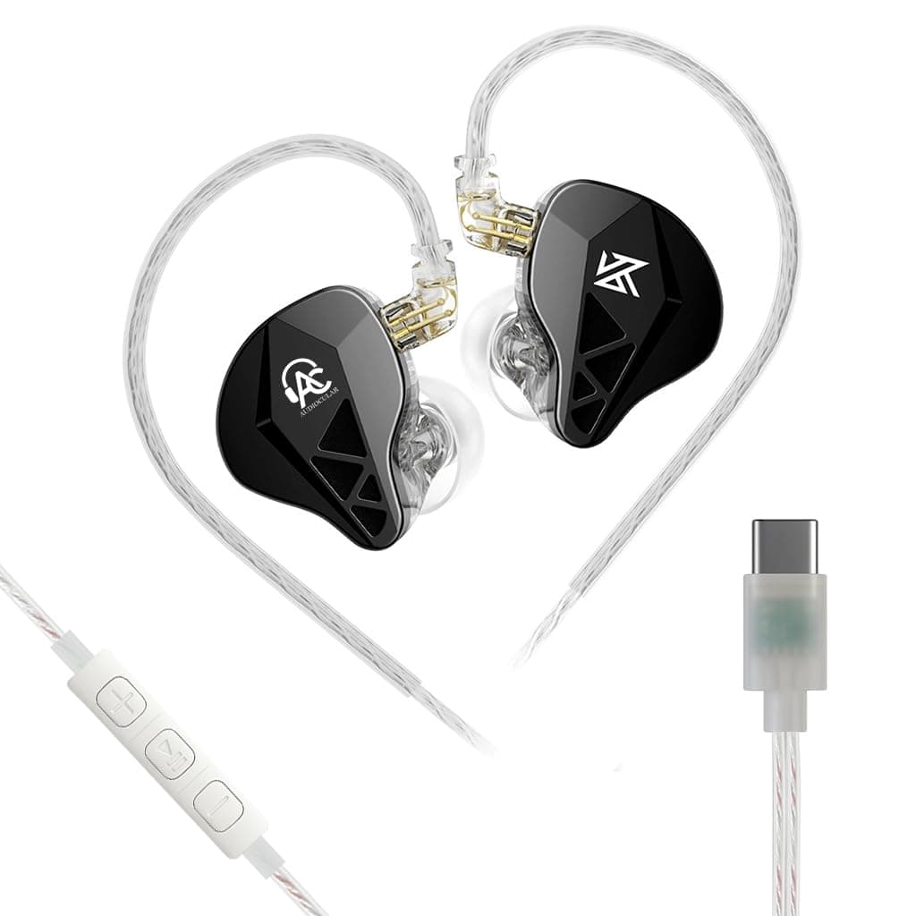 AUDIOCULAR x KZ Beast HiFi Wired Type-C in-Ear Monitor (IEM) Earphones with KT02H20P DAC, KZ Collab IEM, 10mm Dynamic Driver, App Sound Customization,...