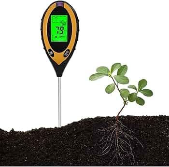 Blackt Electrotech BT29SS 4-in-1 Digital Soil Tester Meter  pH, Moisture, Sunlight Intensity, Temperature Tester for Gardening, Farming, Lawn, and Pla...