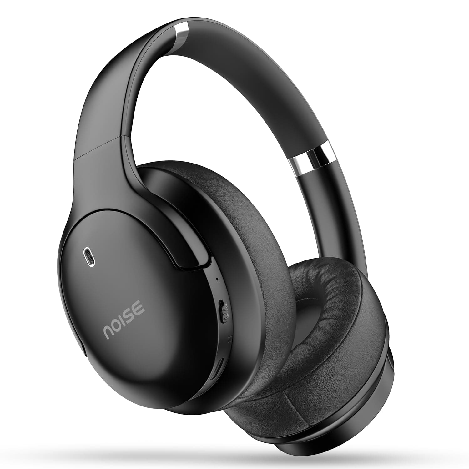 Noise Newly Launched 4 Wireless On-Ear Headphones with 70H Playtime, ENC, 40mm Driver, Low Latency(up to 40ms), Dual Pairing, BT v5.4 (Carbon Black)