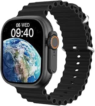 MEERtronics T10 Ultra Smartwatch 2.09" inch Big Display Sleek Design Metal Body with 49mm Real Screws Calling Wireless Charging with Activity Tracker ...