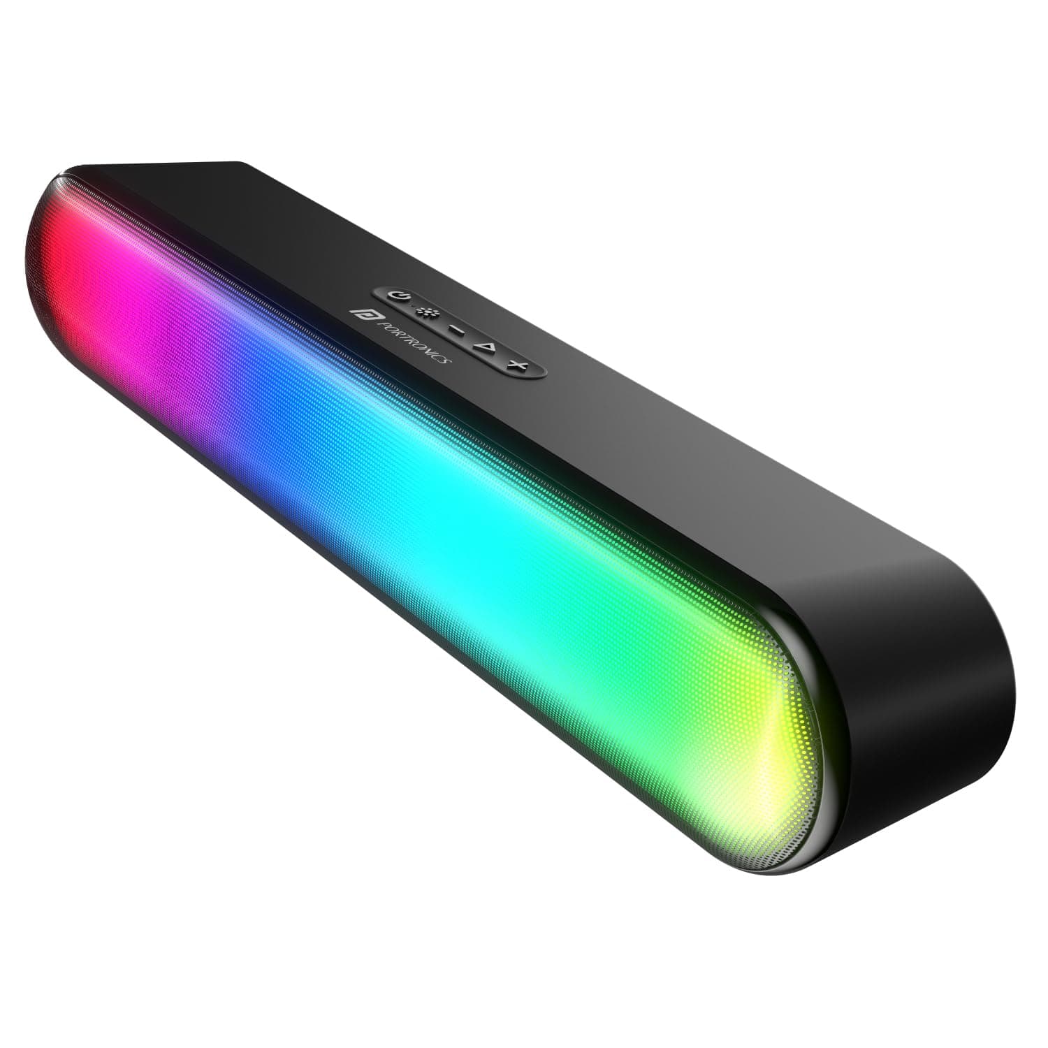 Portronics Decibel 23 16W Wireless Bluetooth Soundbar with LED Lights, Upto 5Hours Playback Sound, Bass Mode, Built in Mic, USB Port, 3.5mm AUX Port, ...
