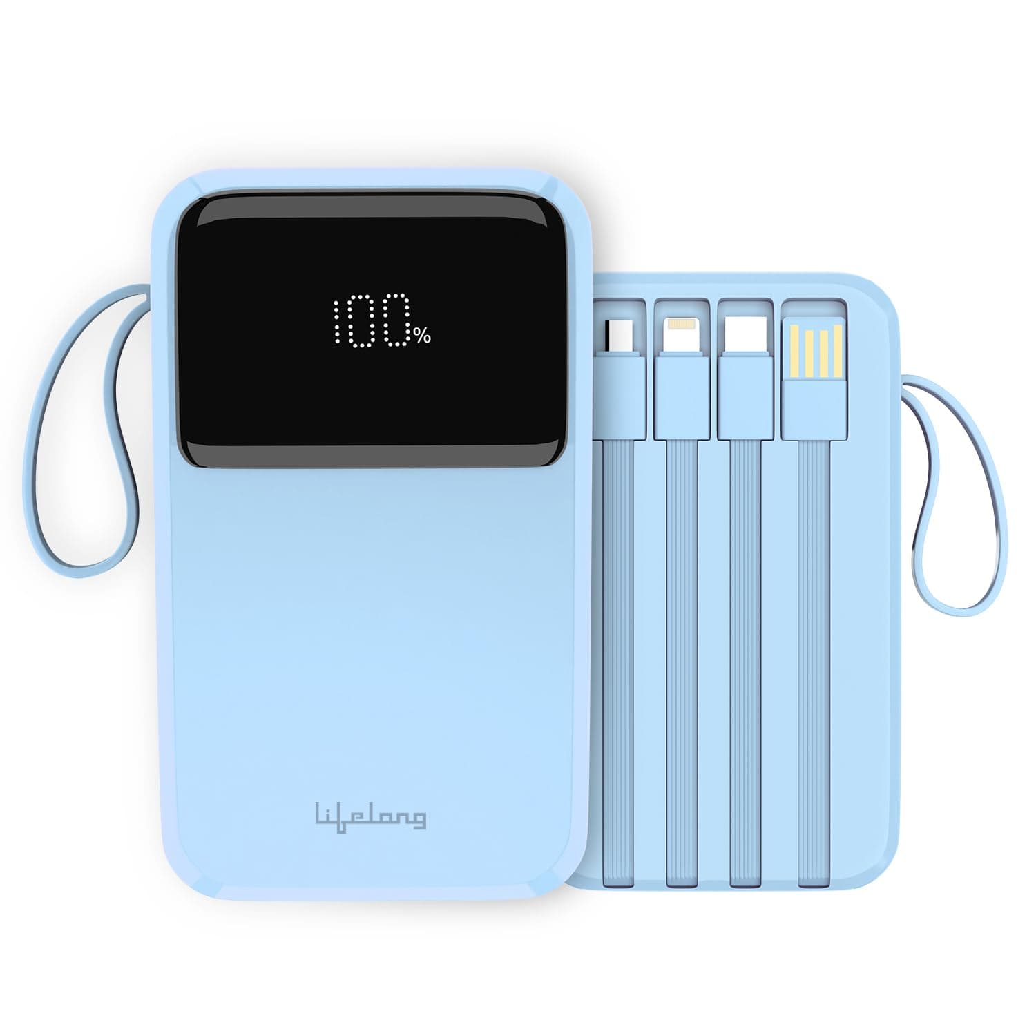 Lifelong ZenCharge 20000 mAh 22.5 W Compact Pocket Size Power Bank with 6 Input/Output Port (Blue, Lithium Polymer, Fast Charging, Quick Charge 3.0 fo...