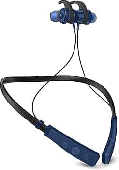 FOXIN FoxBeat 131 Wireless in Ear Bluetooth Neckband | with up to 22 Hrs Play time | Seamless connectivity BT V5.0 | Magnetic Metal Earbuds (Midnight ...