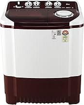 LG 8.5 kg 5 Star Semi-Automatic Top Loading Washing Machine (P8535SRMZ, Burgundy, Roller Jet Pulsator), large