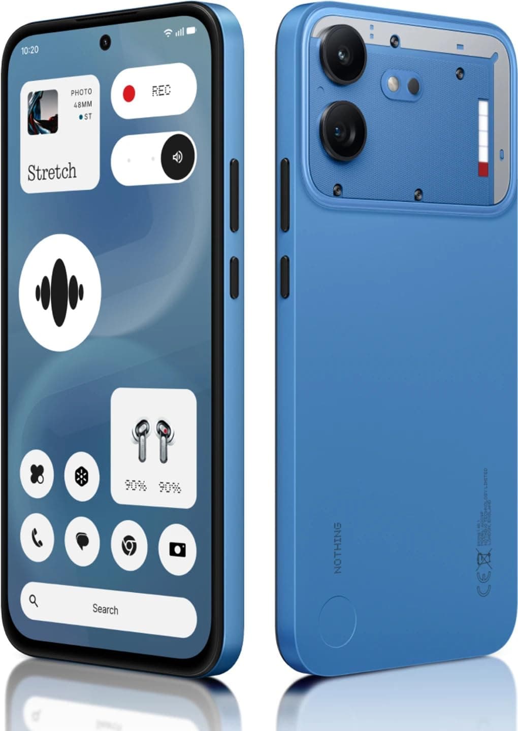 Nothing Phone (4b) 5G (Blue, 8GB RAM, 128GB Storage) | Snapdragon 6 Gen 4 Octa-Core Processor | 50MP + 8MP AI Dual Rear Camera | 16MP Front Camera | 6...