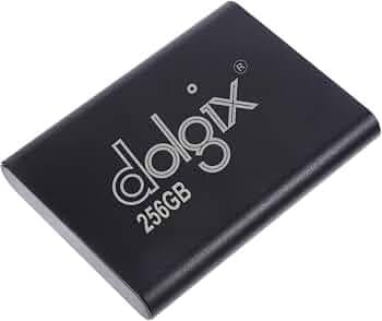 Dolgix 256GB Gen2 Mini Portable External SSD Ultra High Speed, USB-Type-C 3.2 & for Windows, MAC, Smart Phone, 3 Years Warranty, Made in India