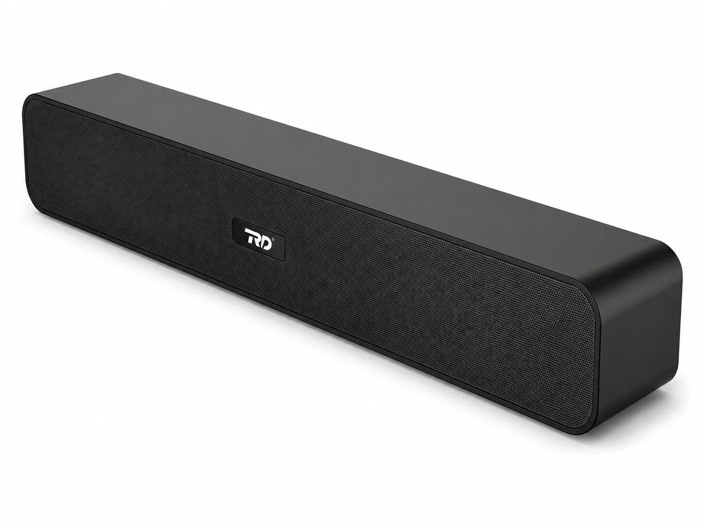 RD SP-12 Smart Wireless Soundbar Latest Bluetooth v5.0 Connectivity | 15 Watts 2.0 Stereo Sound Treble Speaker | Supports TF/SD Card, USB, and AUX | 6 Hours Playback Time | IPX4 Waterproof (Black)