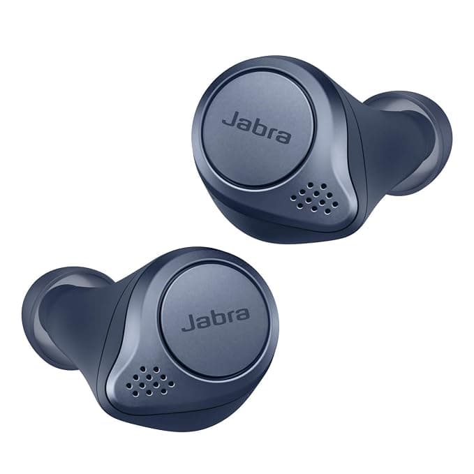 (Renewed) Jabra Elite Active 75t Truly Wireless Bluetooth In Ear Earbuds with Mic (Blue, Navy) In-Ear