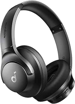 soundcore by Anker Q20i Hybrid Active Noise Cancelling Headphones, Wireless Over-Ear Bluetooth, 40H Long ANC Playtime, Hi-Res Audio, Big Bass, Customi...
