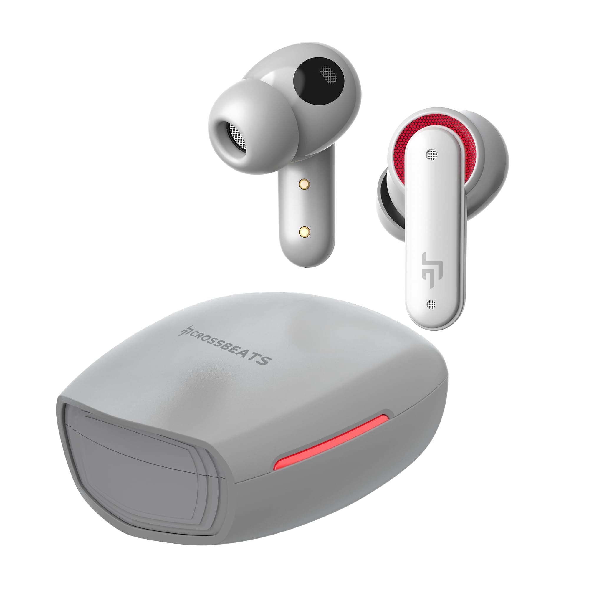 CrossBeats Fury Max Gaming TWS in-Ear Buds |100hr Playtime Bluetooth Earphones | RGB Lights | BT v5.4 | 30ms Low Latency | 360 Spatial Audio | 3D Soun...