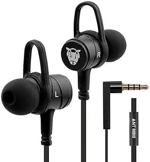 (CERTIFIED REFURBISHED) Ant Audio W56 Wired Metal in Ear Stereo Bass Headphone (Black)