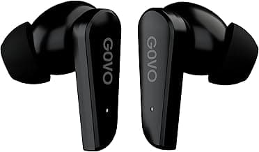 Newly Launched GOVO GOBUDS 400 TWS Earbuds with Mic, 15 Hours Battery Life, IPX4 Water Resistant, Rich Sound Sound, Rich Bass, Touch Control, Type-C F